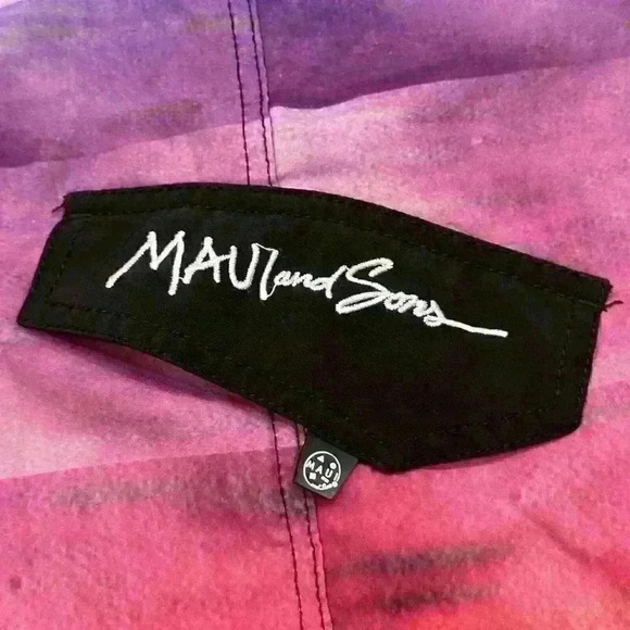 MAUI AND SONS 4-way Stretch Board Shorts Cargo Pocket Men's Size 37” X 10” EUC - Picture 11 of 16